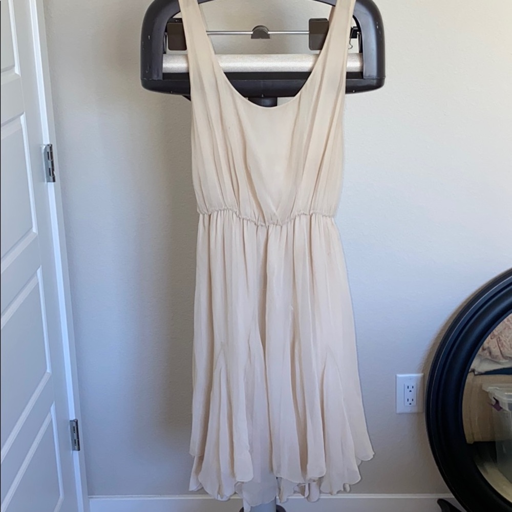 Alice + Olivia Beige Midi Dress
